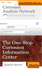 Mobile Screenshot of corrosionanalysisnetwork.org